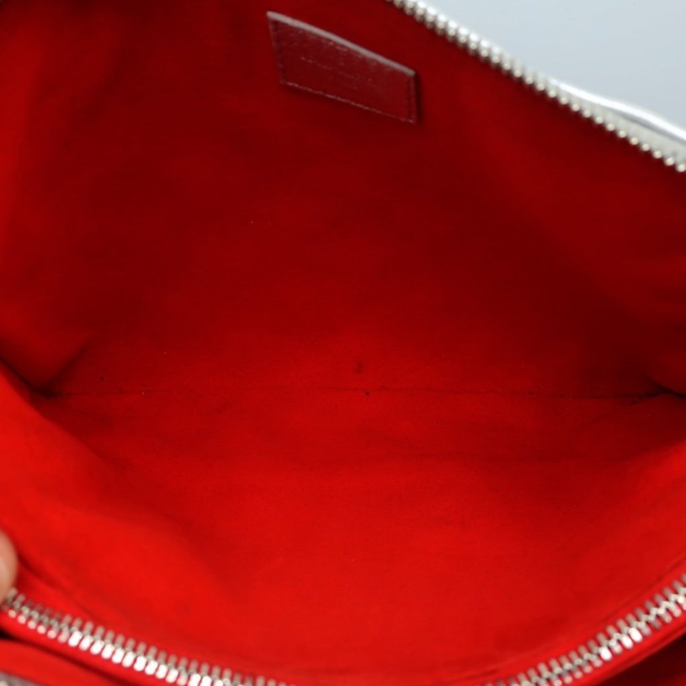 LOUIS VUITTON COUSSIN PM SHOULDER BAG SILVER MONOGRAM EMBOSSED LEATHER CROSSBODY - Picture 10 of 12